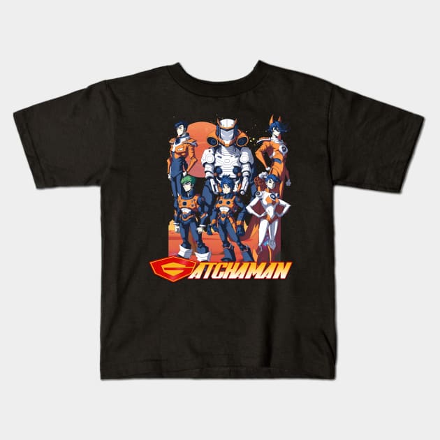 Battle Of The Planets Kids T-Shirt by Untildaystory